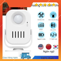 Chuông báo khách tự động  hỗ trợ ghi âm tiếng Việt, âm thanh lớn và có tích hợp hồng ngoại không dây