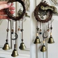 Chuông bảo vệ Witch Bell, tay nắm cửa treo, chuông gió cây nho, chuông gió pha lê phù hộ Witch, trang trí phòng ở nhà