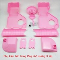 Chuồng biệt thự ba tầng cực lớn lồng hamster gấu vàng hai lớp sang trọng lồng mang thai và chuồng m