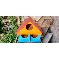 chuồng bồ câu 3 ô. nuôi 4 con, gỗ thông, sơn full màu. hàng chất lượng do thợ tay nghề cao làm.