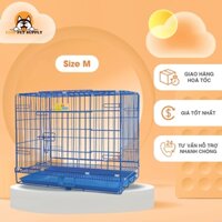 Chuồng Chó Chuồng Sơn Tĩnh Điện Nhập Khẩu Cho Thú Cưng Size M có thể gấp gọn L1 D215