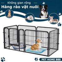chuồng chó Combo chuồng quây nan ống siêu chắc chắn cho chó Hàng Rào Quây Cho Chó