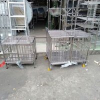 Chuồng chó inox 40*60*60 SHIP HỎA TỐC TPHCM