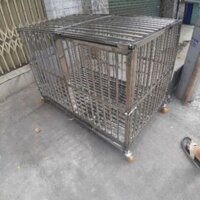 CHUỒNG CHÓ INOX 70*120*80 SHIP HỎA TỐC TPHCM