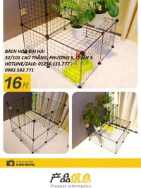 Chuồng chó kệ sắt để cây cảnh lồng mèo nhà cho pet chuồng nuôi bò sát kệ trang trí thông minh combo 16 tấm lưới sắt sơn tĩnh điện