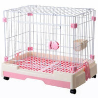 Chuồng chó mèo bằng sắt sàn nhựa AUPET Dog Cage