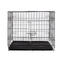 Chuồng Chó Mèo Giá Rẻ Tặng Khay, Lồng Chó Mèo Sơn Tĩnh Điện Gấp Gọn 3 Kích Cỡ Nhiều Màu Sắc