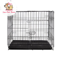 Chuồng Chó Mèo Giá Rẻ Tặng Khay, Lồng Chó Mèo Sơn Tĩnh Điện Gấp Gọn 4 Kích Cỡ Nhiều Màu Sắc