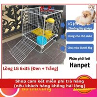 Chuồng chó mèo lắp ghép LG6x35 (35x35cm cao 45cm) lồng chó mèo nhỏ dưới 3kg