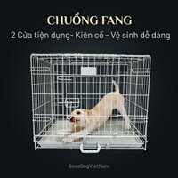 Chuồng chó sơn tĩnh điện nan dày - Phù hợp mọi dòng Poodle, Pom, Pug, Shiba, Chihuahua, Corgi v.v | BossDog