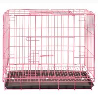 Chuồng chó,chuồng mèo gấp gọn sơn tĩnh điện tặng kèm khay vệ sinh