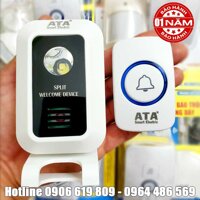 Chuông cổng không dây dùng pin cao cấp ATA AT-918 PIN (1 nút nhấn, 1 chuông)(Có thể tích hợp thêm chuông, thêm nút nhấn)