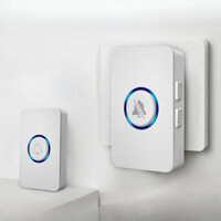 Chuông cửa báo động an ninh Chuông cửa không dây chống nước Thông minh bằng chuông Đèn LED nhận chuông cửa nhanh chóng