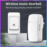 Chuông Cửa Báo Khách Không Dây Thông Minh Tiện Dụng Chống Nước Khoảng Cách Sử Dụng 200-300m (xiaomeimall)