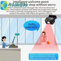 Chuông cửa chào mừng GLENES, Chuông chuông cửa không dây cảm ứng hồng ngoại, Chuông cửa không dây đa ngôn ngữ không dây chống trộm Thiết bị chào mừng