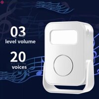 Chuông cửa chào mừng thông minh NBANLIKE, cảm biến hồng ngoại có chức năng ghi âm Thiết bị chào mừng, Chuông cửa không dây thông minh chống trộm đa ngôn ngữ Chuông báo động cửa nhà