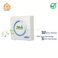 Chuông cửa chống nước cao cấp ML DB3 Moli không dây có 32 kiểu chuông khoảng cách 150m