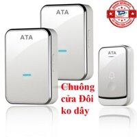 Chuông cửa đôi không dây cao cấp chống nước, xuyên vật cản 30-40m ATA AT-913A / AT-913MA chuông đôi