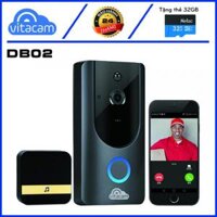 CHUÔNG CỬA GHI HÌNH KHÔNG DÂY VITACAM DB02