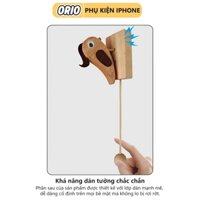 Chuông Cửa Hình Chim Gõ Kiến Chất Liệu Gỗ Nguyên Khối Dán Cửa Độc Đáo - ORIO