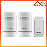 Chuông cửa không dây 2 chuông báo không dùng pin