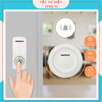 Chuông cửa không dây 2 chuông ( 2 chuông + 1 nút chuông) màu trắng, khoảng cách nút chuông và chuông 150m