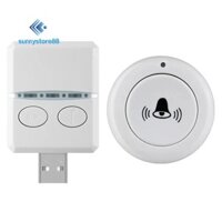 Chuông cửa không dây 433Mhz 150M 30 Âm nhạc Bộ thu chuông cửa USB Điều khiển từ xa đơn để gọi khẩn cấp Trường học tại nhà