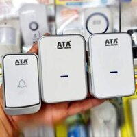 CHUÔNG CỬA KHÔNG DÂY ATA AT-913MA (1 NÚT BẤM, 2 CHUÔNG)(TÍCH HỢP THÊM ĐƯỢC CHUÔNG VÀ NÚT)