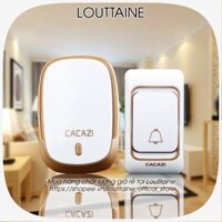 Chuông cửa không dây Cacazi thông minh, chuông cửa báo khách dán tường tiện lợi - Louttaine