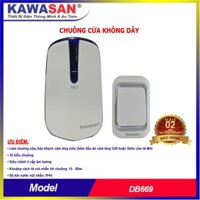 Chuông cửa Không Dây cao cấp 32 kiểu nhạc chuông tùy chọn Kawasan DB669