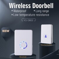 Chuông Cửa Không Dây Chống Thấm Nước Có Đèn 48 Tông Màu