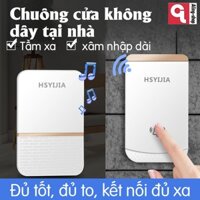 Chuông cửa không dây chống nước, chuông gọi tại nhà, thiết bị người già, 36 nhạc chuông, tầm siêu xa