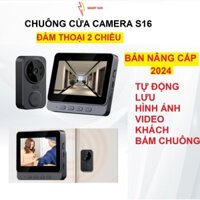 Chuông cửa không dây, Chuông cửa Camera S16 đàm thoại 2 chiều, lưu hình ảnh, video khách bấm chuông