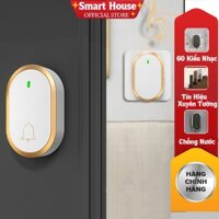 Chuông Cửa Không Dây ,Chuông Cổng Xuyên Tường không thấm nước Truyền Xa 300m Cực Nhạy (Tặng Thêm Pin ) chuông báo hiệu g