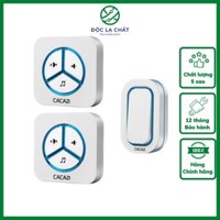 Chuông cửa không dây- Chuông đôi không dây chống nước Cacazi 9909-2 cao cấp