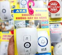 Chuông cửa không dây đa năng ATA AT- 916 (1 bộ gồm 1 nút bấm + 1 chuông)