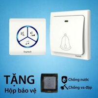 Chuông Cửa Không Dây Không Pin Báo Khách Màu Trắng Linptech