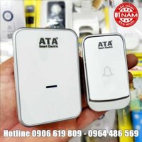 Chuông cửa không dây kín nước ATA 913M (1 bộ gồm 1 chuông + 1 nút bấm)(nút nhấn dùng pin, chuông cắm điện)(kết nối không dây 20-30mét xuyên tường)(4 mức âm lượng, 32 kiểu chuông)(nút nhấn chống nước)