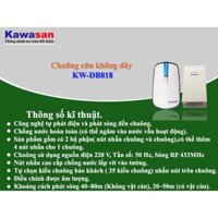 CHUÔNG CỬA KHÔNG DÂY KW-DB818 [sale 10% xả tết ] 12.12