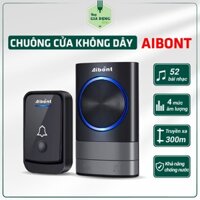 Chuông cửa không dây thông minh Aibont chống nước tín hiệu cực nhạy hoạt động khoảng cách 300m, khoảng cách xuyên tường