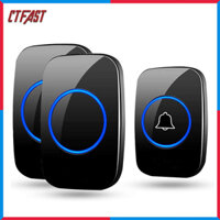 Chuông Cửa Không Dây Thông Minh CTFAST CT - 02 1 Nút Bấm, 2 Chuông Báo , Chống Nước, Khoảng Cách Sử Dụng Hiệu Quả 300 mét