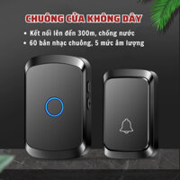 Chuông cửa không dây thông minh thế hệ mới CTFAST A50 - Khoảng cách 300 mét, chống nước, 60 loại nhạc chuông