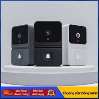 Chuông cửa thông minh WIFI không dây có camera mắt mèo, bạn có thể xem thông tin về mắt mèo qua điện thoại di động