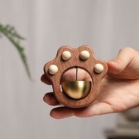 Chuông cửa từ tính Chuông gió Mặt dây chuyền Cây mun Gỗ nguyên khối Trang trí 2.17 Chuông cửa Sáng tạo Mặt dây chuyền dễ thương Móng vuốt mèo