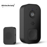 Chuông cửa Video không dây Chuông cửa Camera Chuông cửa thông minh Hỗ trợ cài đặt dễ dàng 2.4G Wifi Đen