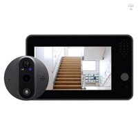 Chuông cửa WiFi thông minh có 1080P / 120°Camera Video Peephole Cho Cửa 4.3 '' Màn Hình LCD 24H PIR Phát Hiện Chuyển Động Mắt TUYA APP