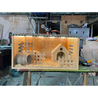 chuồng gà rutin full nội thất 50/30/30