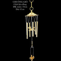 chuông gió bằng đồng- đồ đồng phong thuỷ