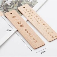 Chuông gió phong cách Nhật Bản, trang trí gió bằng gỗ tự nhiên, bảo vệ mặt trời, phụ kiện chống nước, phong cách tươi mới, thẻ phước lành có thể viết, đánh dấu sách bằng gỗ sồi, thẻ treo