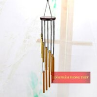 Chuông gió phong thuỷ 12 thanh hợp kim nhôm mạ đồng